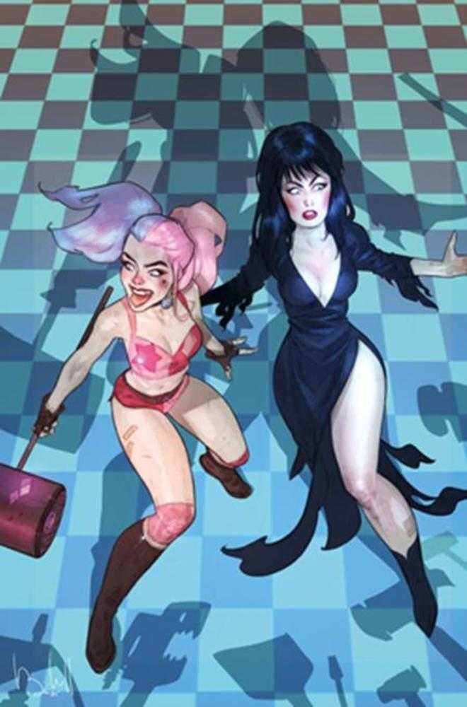 Harley Quinn X Elvira (2025) #2 Cover L Ben Caldwell 1:10 Virgin Variant