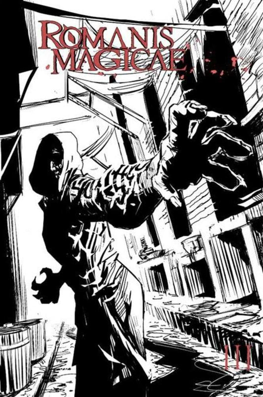 Romanis Magicae #3 (Of 4) Cover B Paul Peart Smith Black White And Red Variant