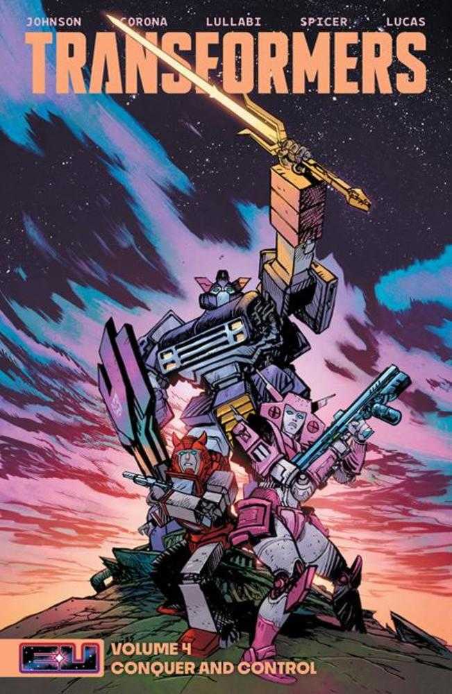 Transformers Vol 04: Conquer And Control TPB Direct Market Daniel Warren Johnson Sword Cover