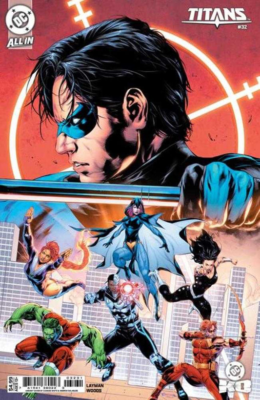 Titans #32 Cover C Caanan White Card Stock Variant (DC K.O.)
