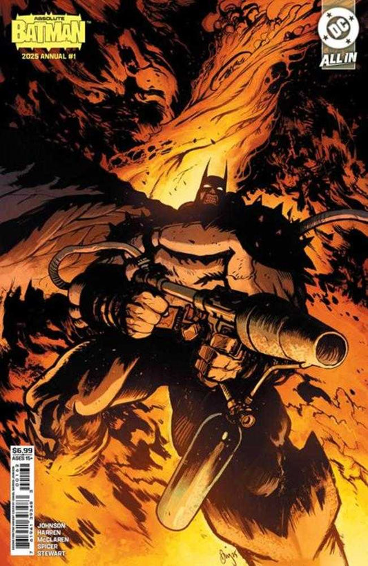 Absolute Batman 2025 Annual #1 (2nd Print) Cover B Daniel Warren Johnson Flamethrower Card Stock Variant