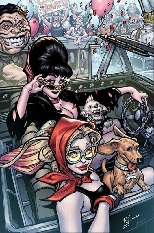 Harley Quinn X Elvira #6 Cover K Chad Hardin 1:15 Virgin Variant