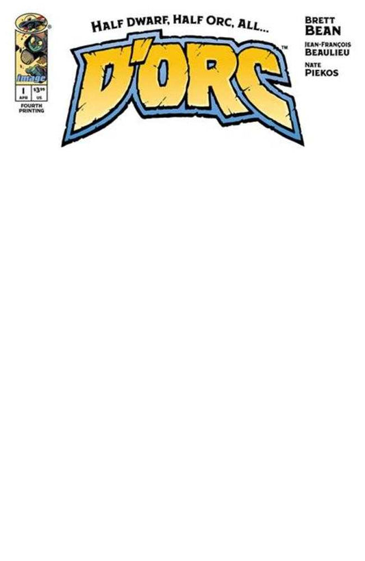 Dorc #1 (4th Print) Cover B Blank Sketch Variant