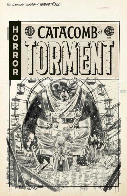 EC Catacomb Of Torment #12 Cover D Tom Fowler Black & White Artist Edition 1:20 Variant
