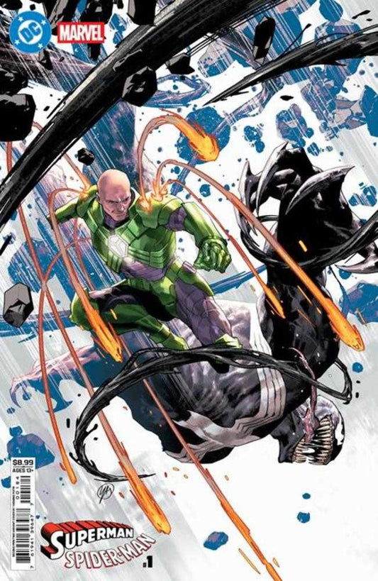DC Marvel Superman Spider-Man #1 (2nd Print) Cover C Yasmine Putri Card Stock Variant