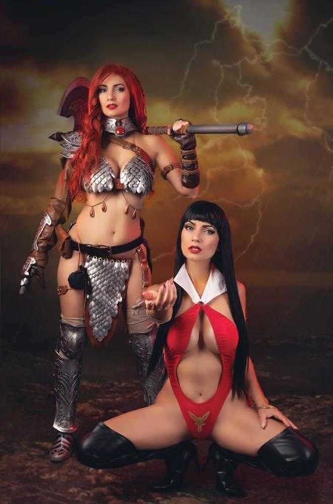 Vampirella vs Red Sonja Red City #1 Cover I Inc 1:15 Cosplay Vampirella And Red Sonja Ivycosplay Full Art Variant