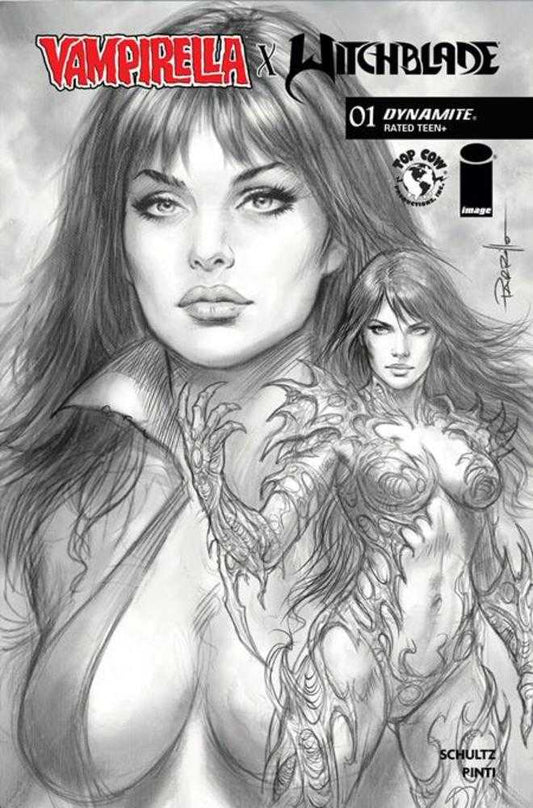 Vampirella X Witchblade Special #1 (One Shot) Cover J Lucio Parrillo 1:10 Line Art Variant