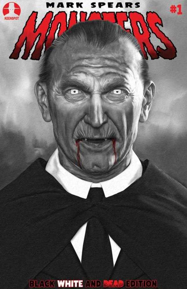 Mark Spears Monsters #1 (7th Print) Black White & Dead Edition Cover E 1:25 Mark Spears Hungry For Blood Variant