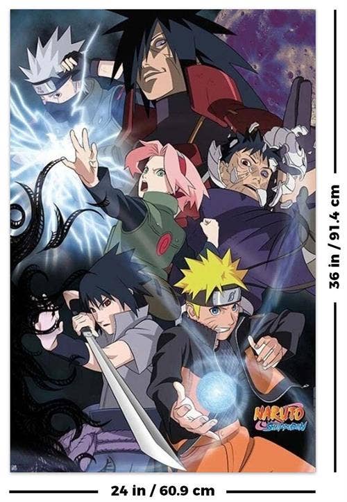 Naruto Shippuden: Great Ninja War Group Poster - Licensed: Shrinkwrapped