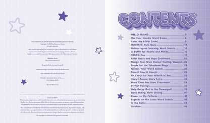 Unofficial KPop Demon Hunters Activity Book