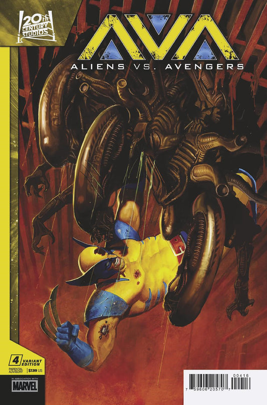 Aliens vs Avengers (2024) #4 (of 4) E.M. Gist 1:25 Variant