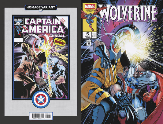 Wolverine (2024) # 5 David Yardin Captain America Sam Wilson Homage Variant