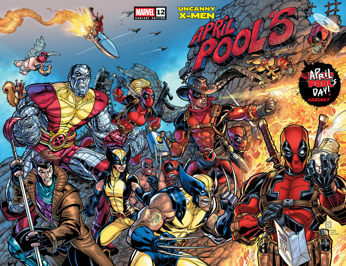 Uncanny X-Men (2024) #12 Chad Hardin April Pool's Day Wraparound Variant