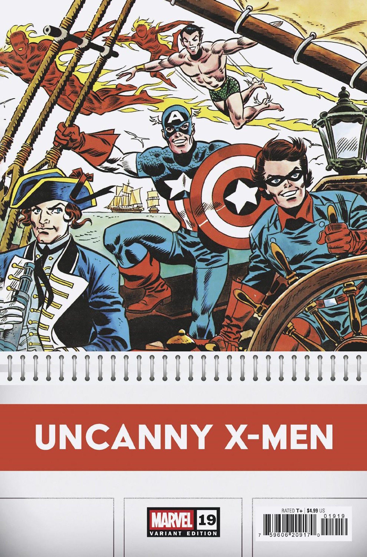 Uncanny X-Men (2024) #19 Frank Robbins Bicentennial Calendar Hidden Gem 1:50 Variant