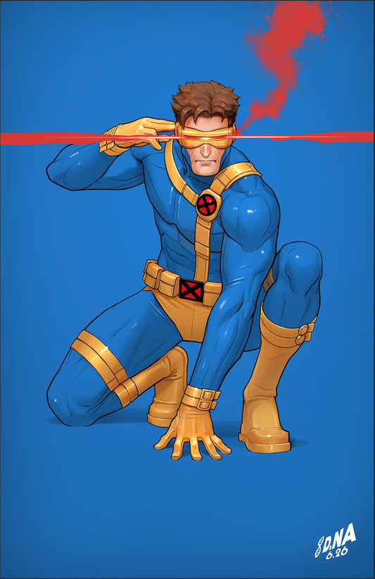 X-Men #33 David Nakayama Color Block Blue 1:50 Virgin Variant