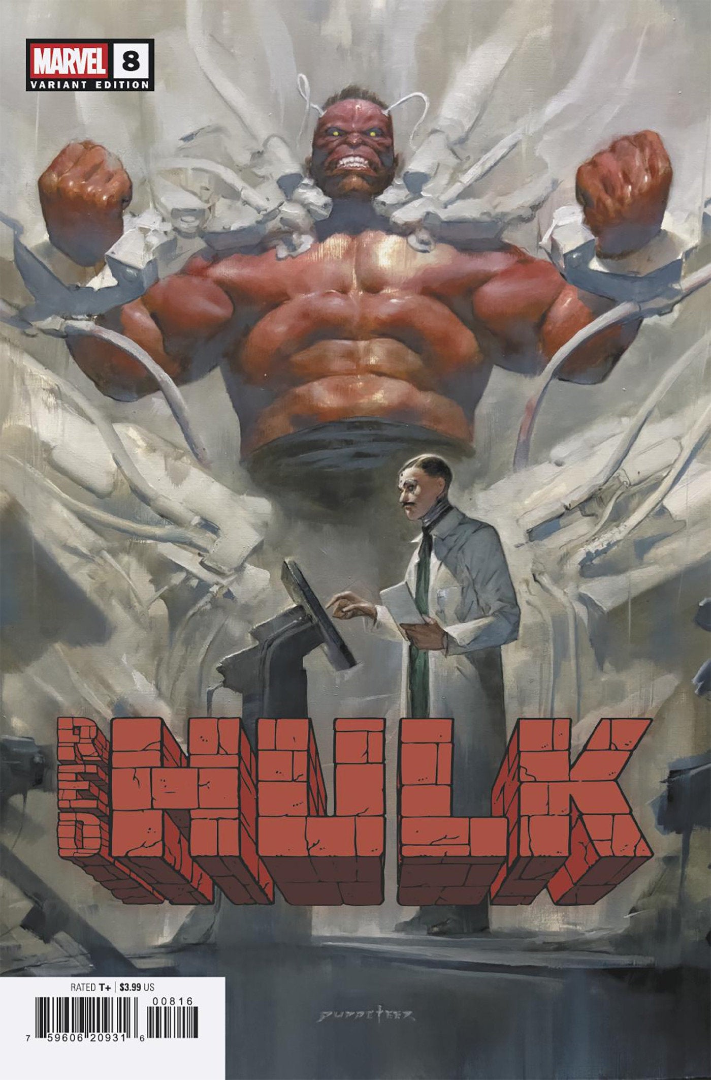 Red Hulk #8 Puppeteer Lee 1:25 Variant [Doom]