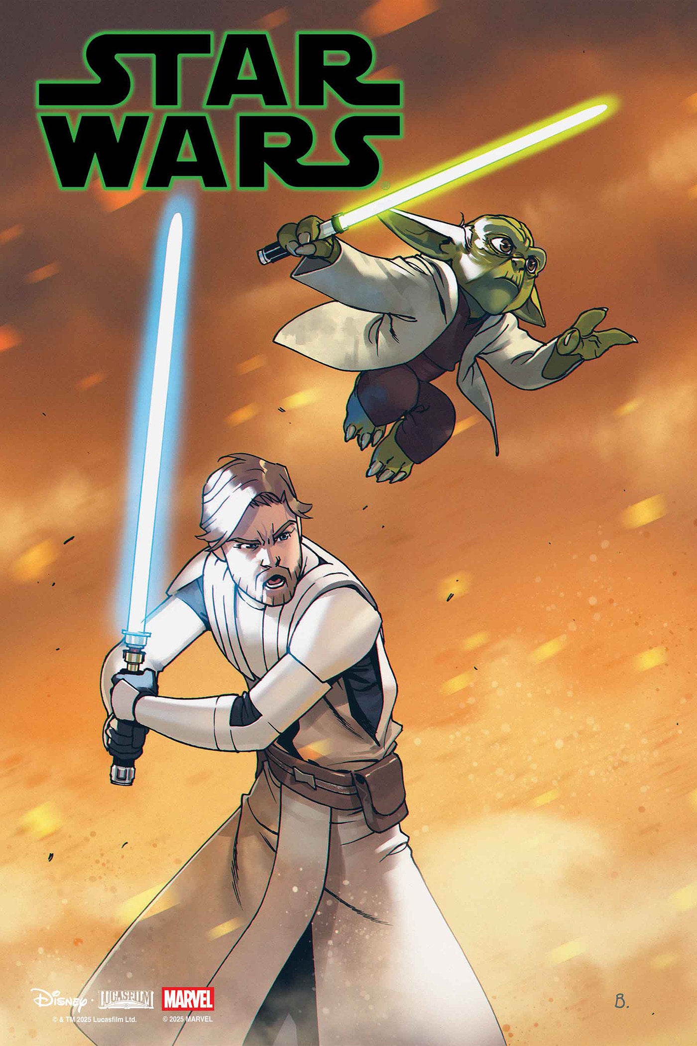 Star Wars #7 Bengal Yoda & Obi Wan Jedi Knights Variant