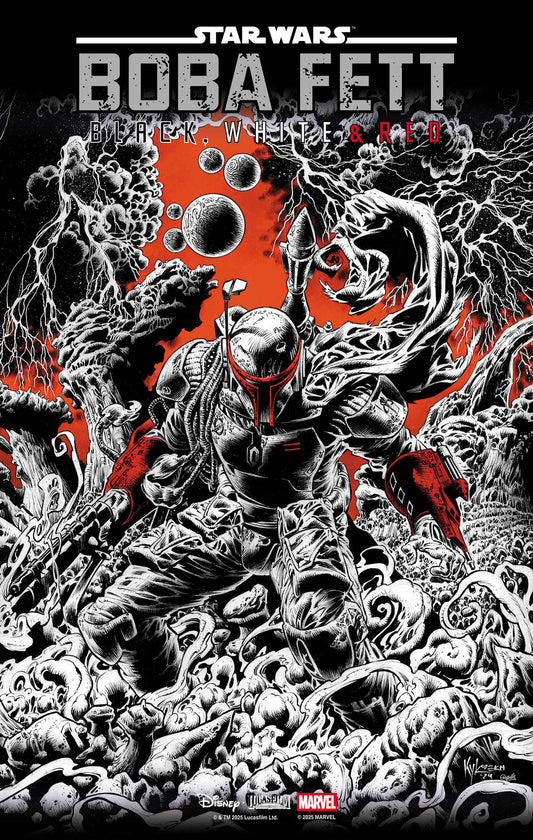 Star Wars: Boba Fett   Black, White & Red #2 Kyle Hotz 1:25 Variant