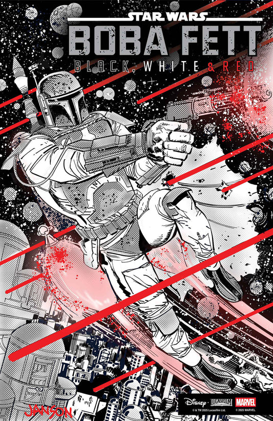 Star Wars: Boba Fett Black, White & Red #3 Klaus Janson 1:25 Variant