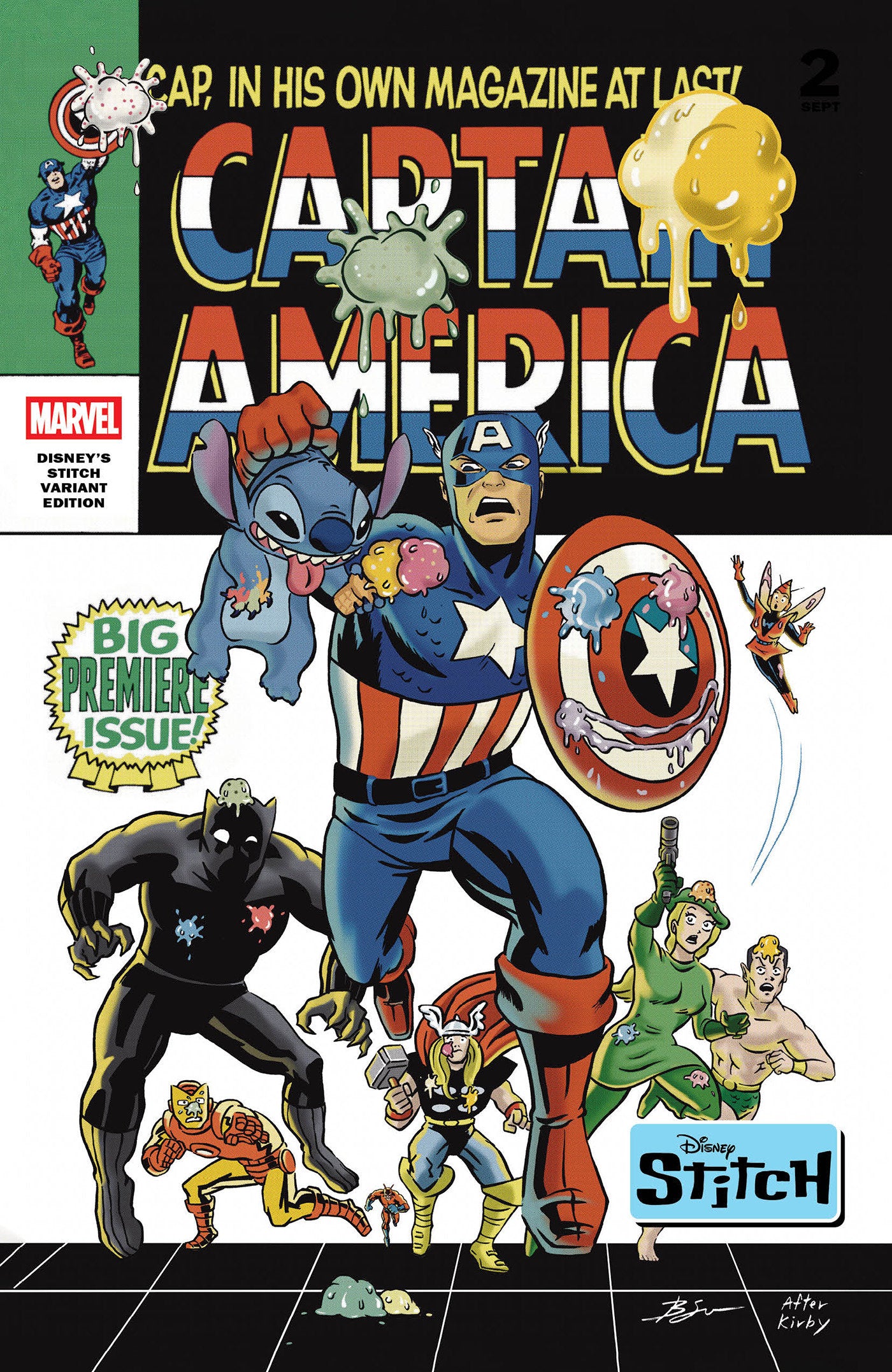 Captain America #3 Ben Su Disney Stitch Variant