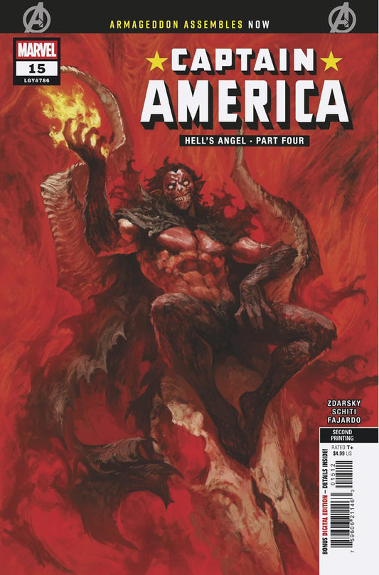 Captain America #15 (2nd Print) Skan Variant [Arm]