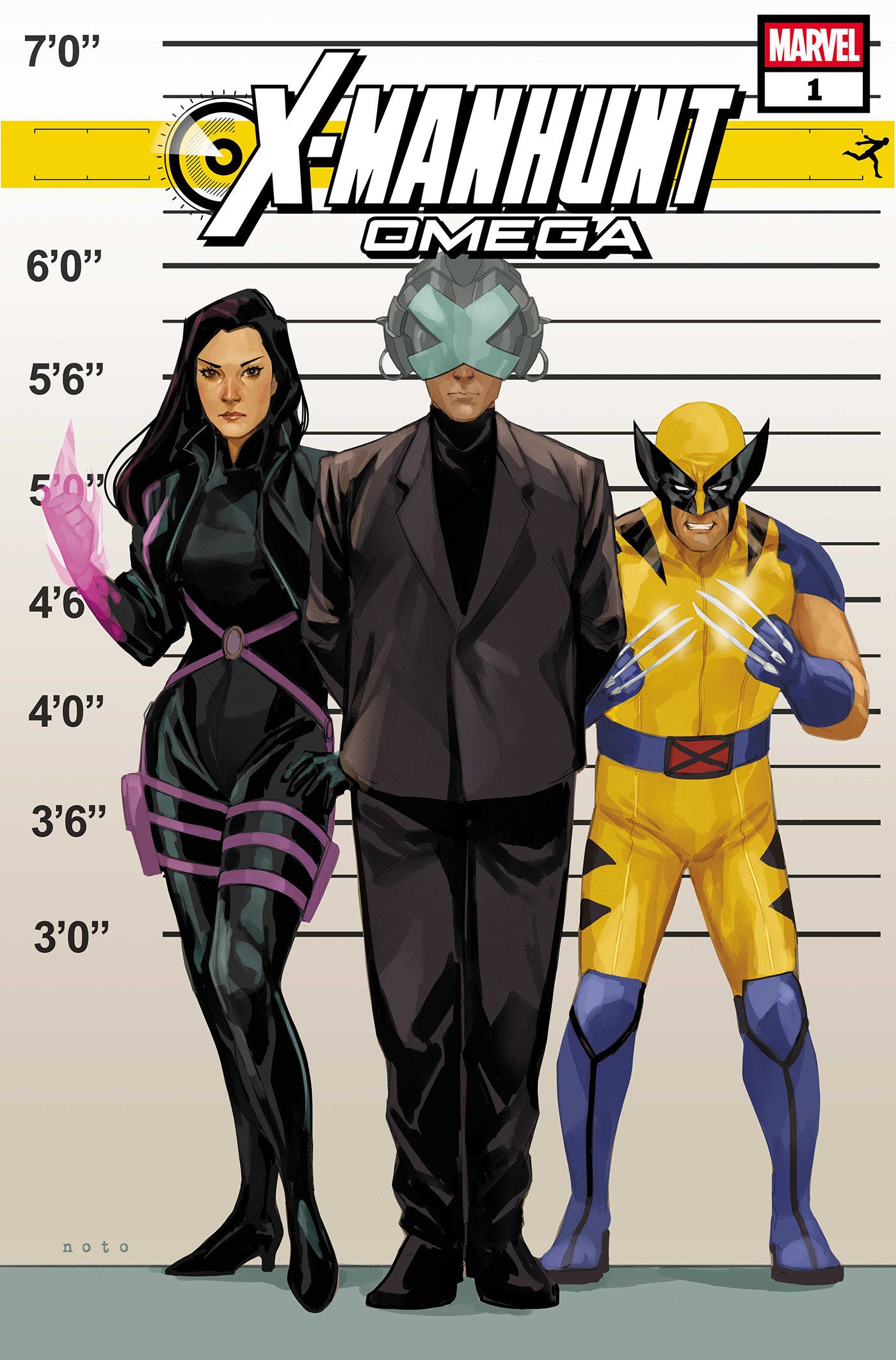 X-Manhunt Omega (2025) #1 Phil Noto Connecting X-Manhunt Variant