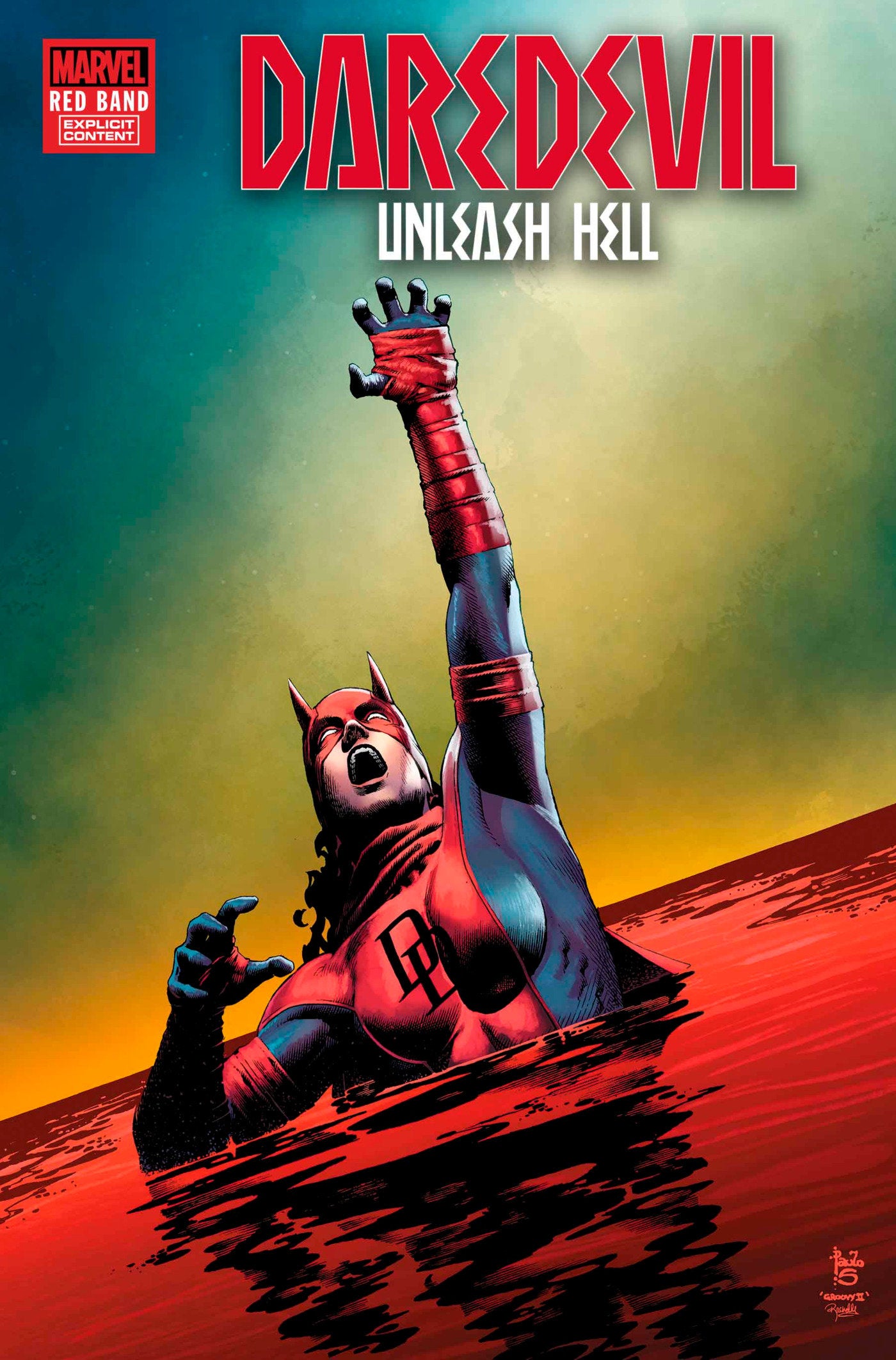 Daredevil: Unleash Hell - Red Band (2025) #2 (of 5) [Polybagged]