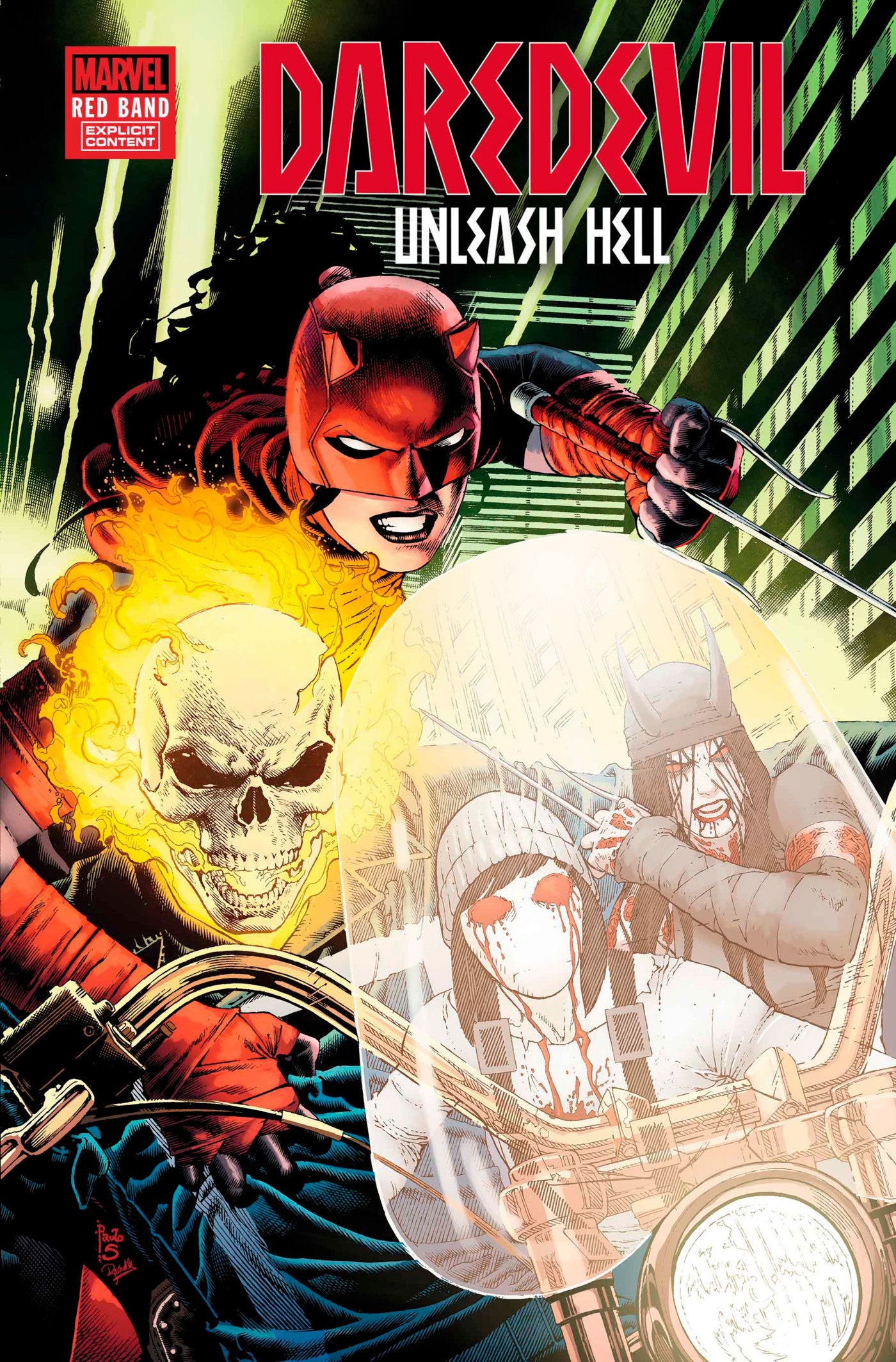 Daredevil: Unleash Hell - Red Band (2025) #4 (of 5) [Polybagged]