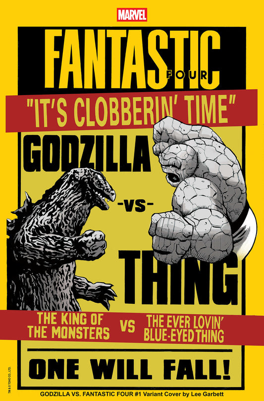 Godzilla vs Fantastic Four (2025) #1 Lee Garbett Versus Variant