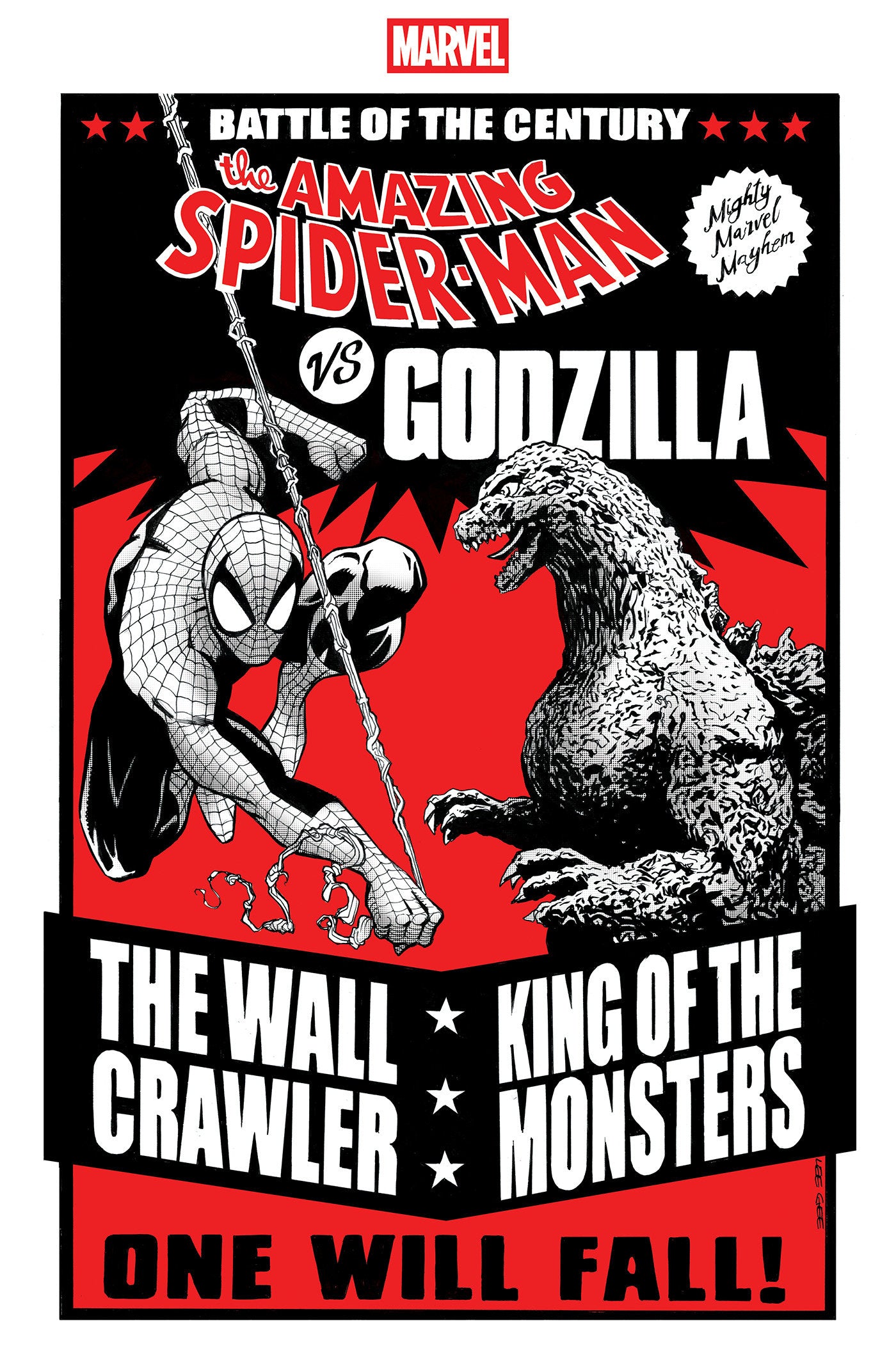 Godzilla vs Spider-Man (2025) #1 Lee Garbett Versus Variant