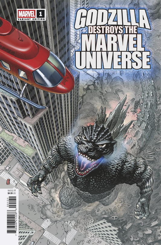 Godzilla Destroys The Marvel Universe (2025) #1 E.J. Su Fan Favorite Variant