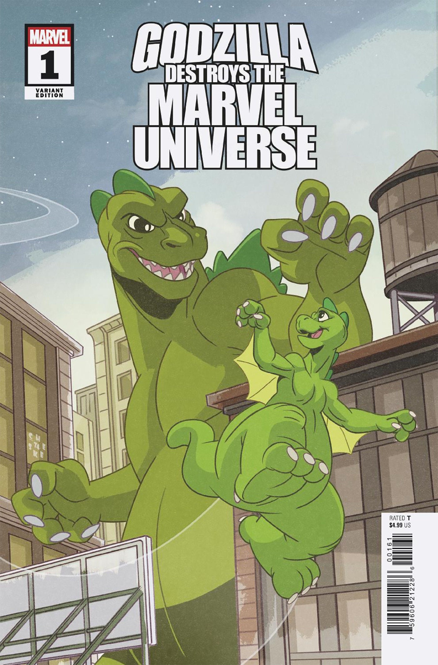 Godzilla Destroys The Marvel Universe (2025) #1 Sean Galloway Animation Variant