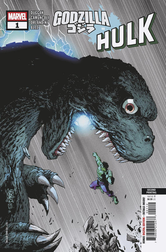 Godzilla vs Hulk (2025) #1 (2nd Print) Giuseppe Camuncoli Variant