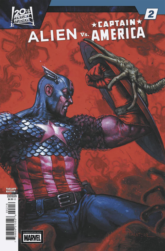Alien vs. Captain America #2 Davide Paratore Variant