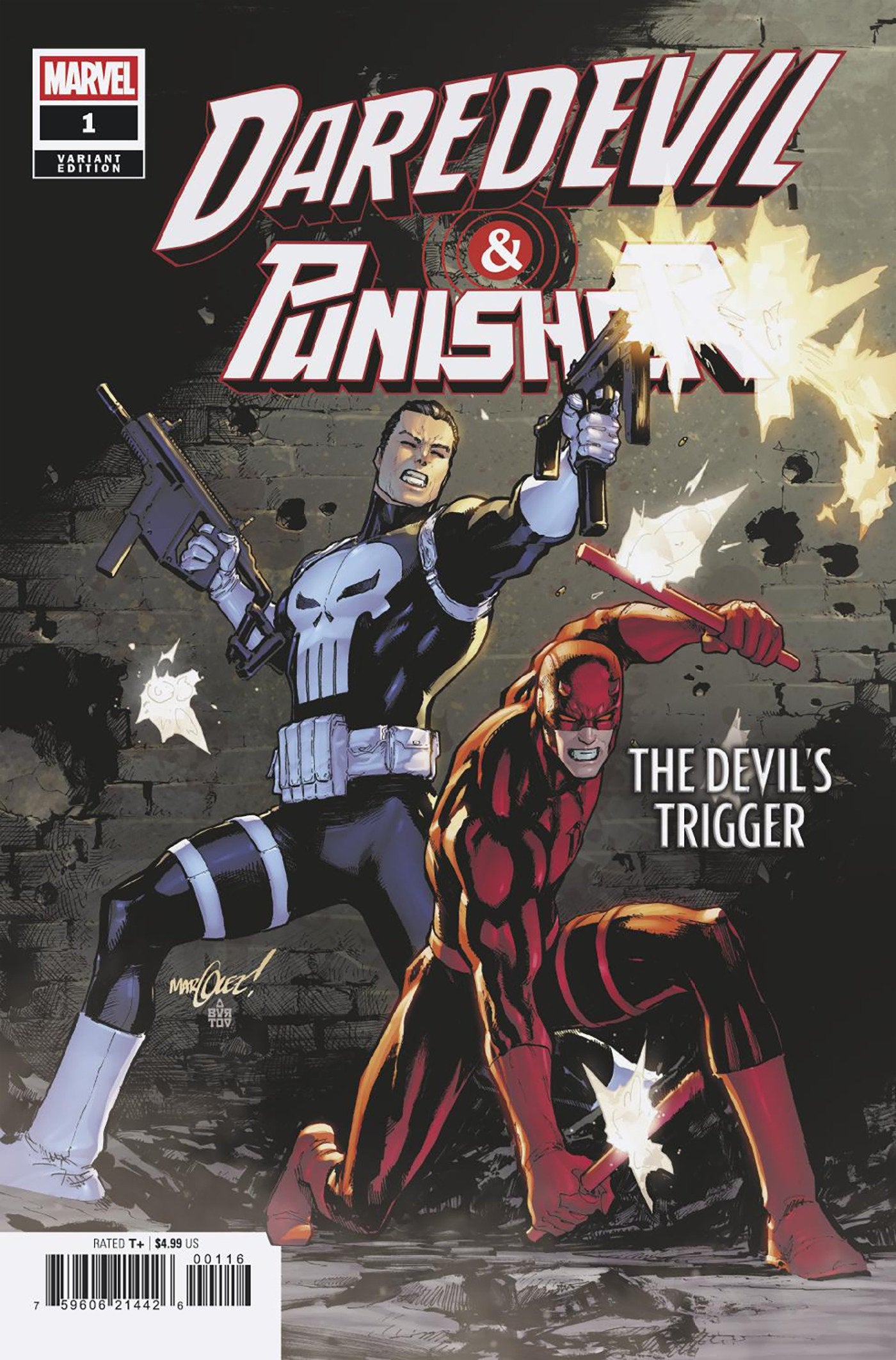 Daredevil/Punisher: The Devil's Trigger (2025) #1 David Marquez 1:25 Variant