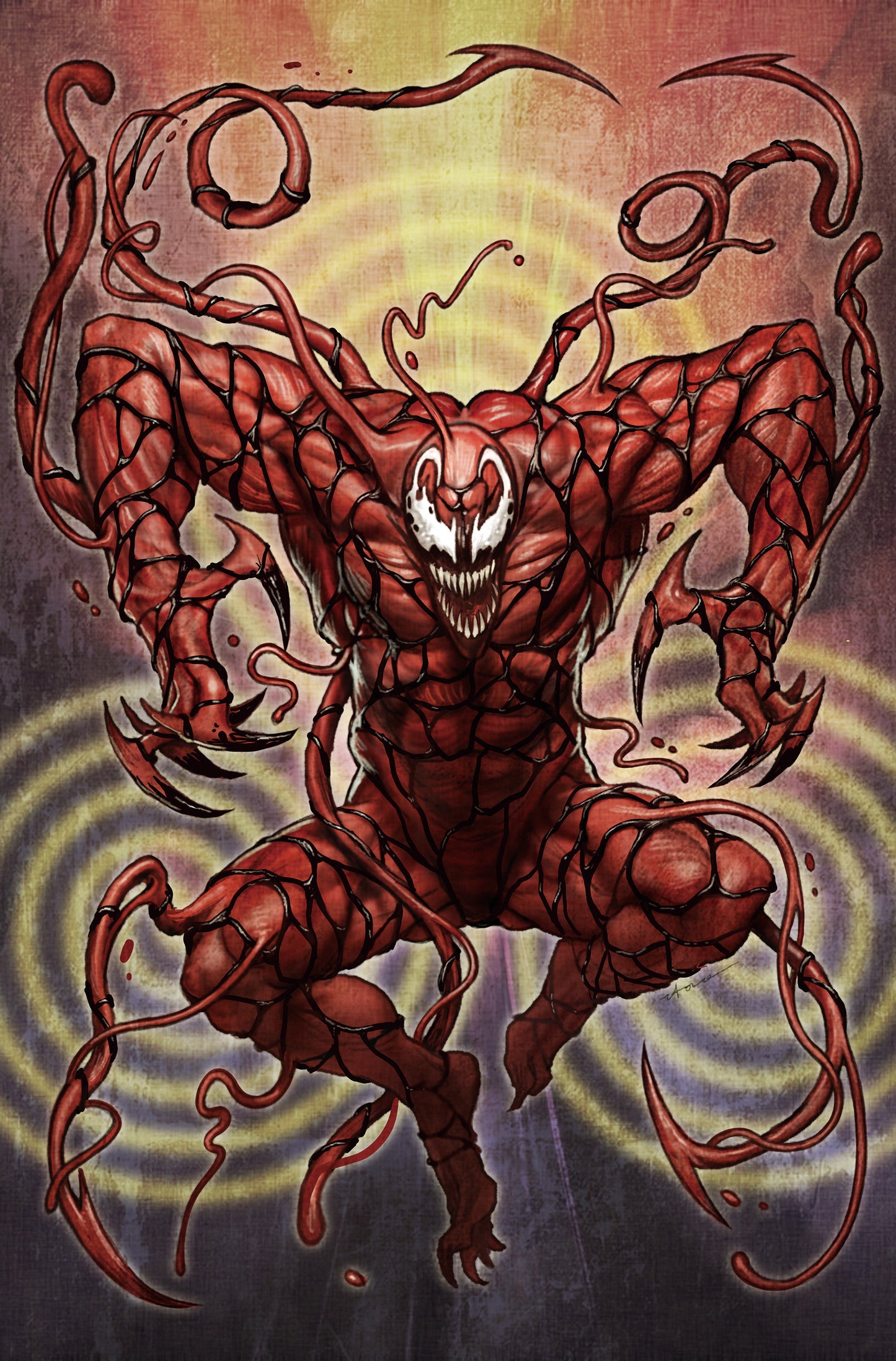 Amazing Spider-Man/Venom: Death Spiral #1 Stonehouse Carnage 1:50 Virgin Variant [Ds]