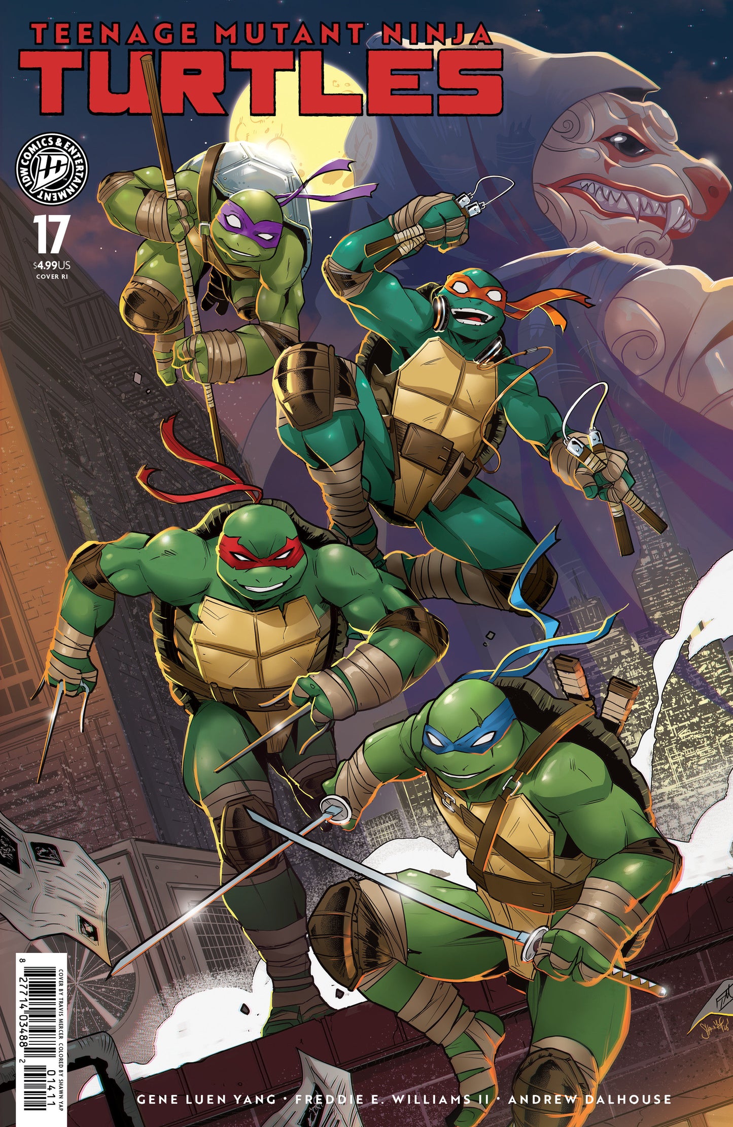 Teenage Mutant Ninja Turtles #17 Variant Ri 1:25 (Mercer)