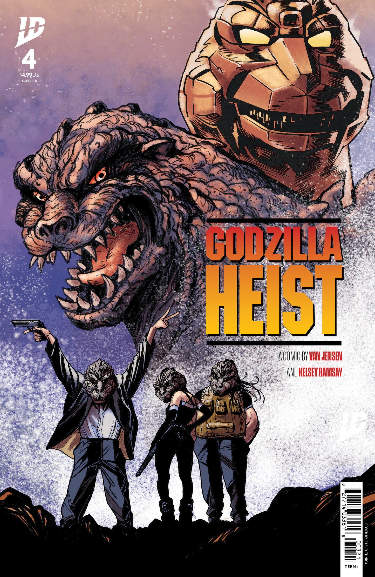 Godzilla: Heist (2025) #4 Cover B Tunica Movie Poster Variant