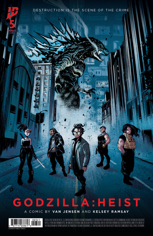 Godzilla: Heist (2025) #5 Cover B Tunica Movie Poster Variant