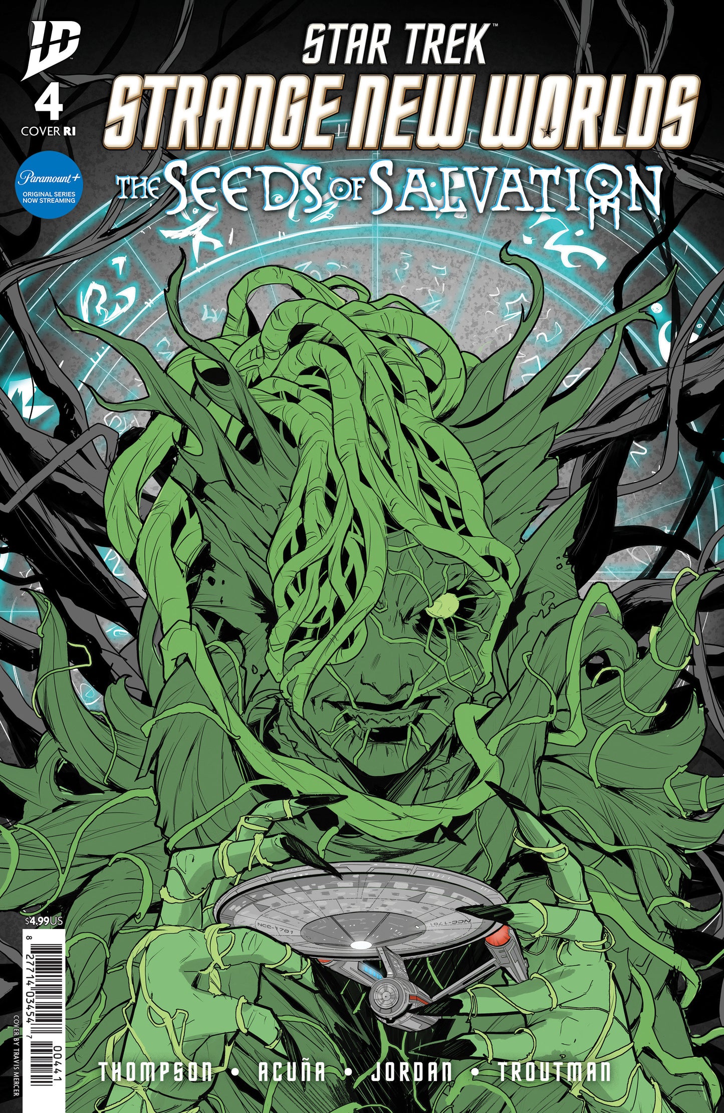 Star Trek: Strange New Worlds  The Seeds Of Salvation #4 Variant RI 1:10 (Mercer Black & White)