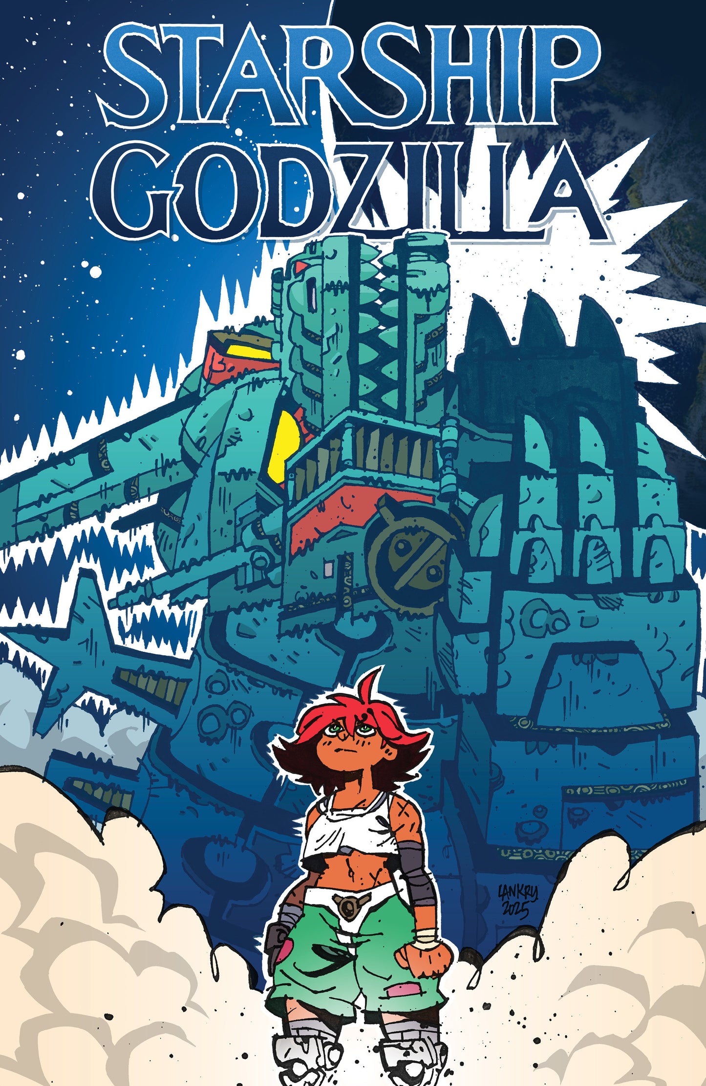 Starship Godzilla (2025) #3 Jon Lankry Movie Homage 1:15 Variant