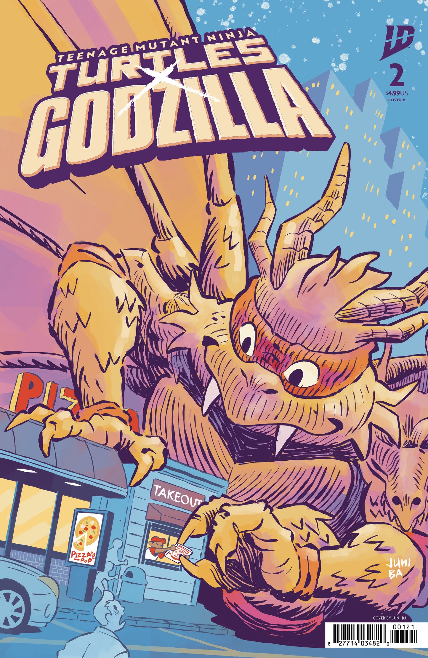 Teenage Mutant Ninja Turtles X Godzilla #2 Variant B (Ba)