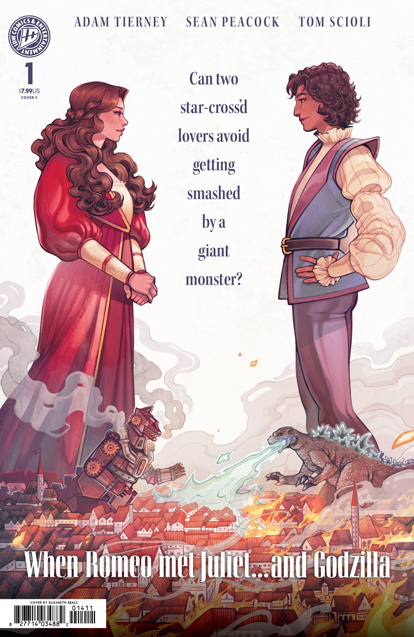 Godzilla's Monsterpiece Theatre Presents: Romeo & Juliet & Godzilla Variant C (Beals Movie Homage Cover)