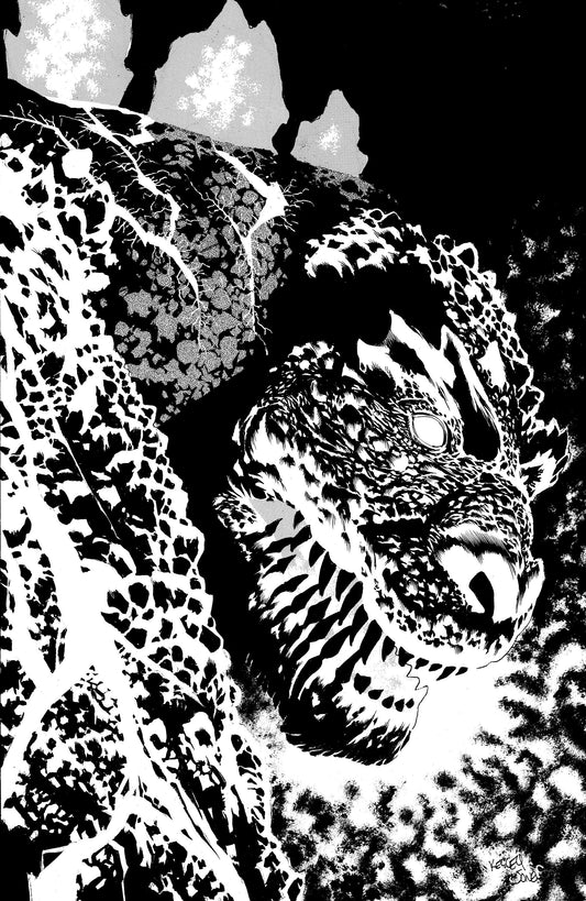 Horror Of Godzilla [Kai Sei Era] #1 Variant Ri 1:50 (Jones Black & White Full Art)