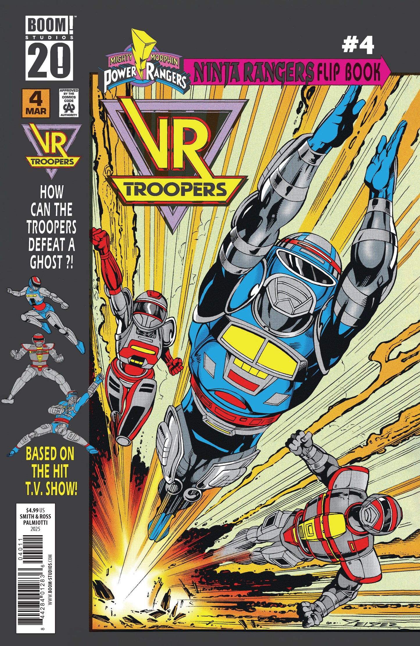 Vr Troopers/Power Rangers Flipbook Facsimile Edition #4 A Main (Dressed, Smith)