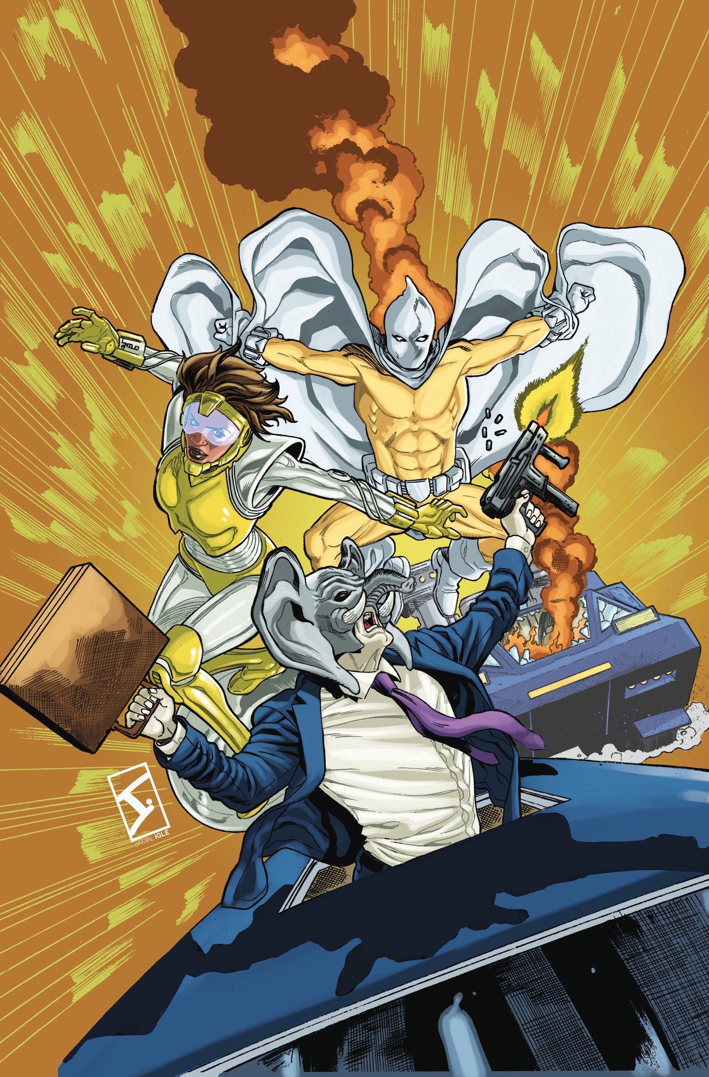 Center Holds #1 F Foc Reveal Variant (Dressed, Igle)