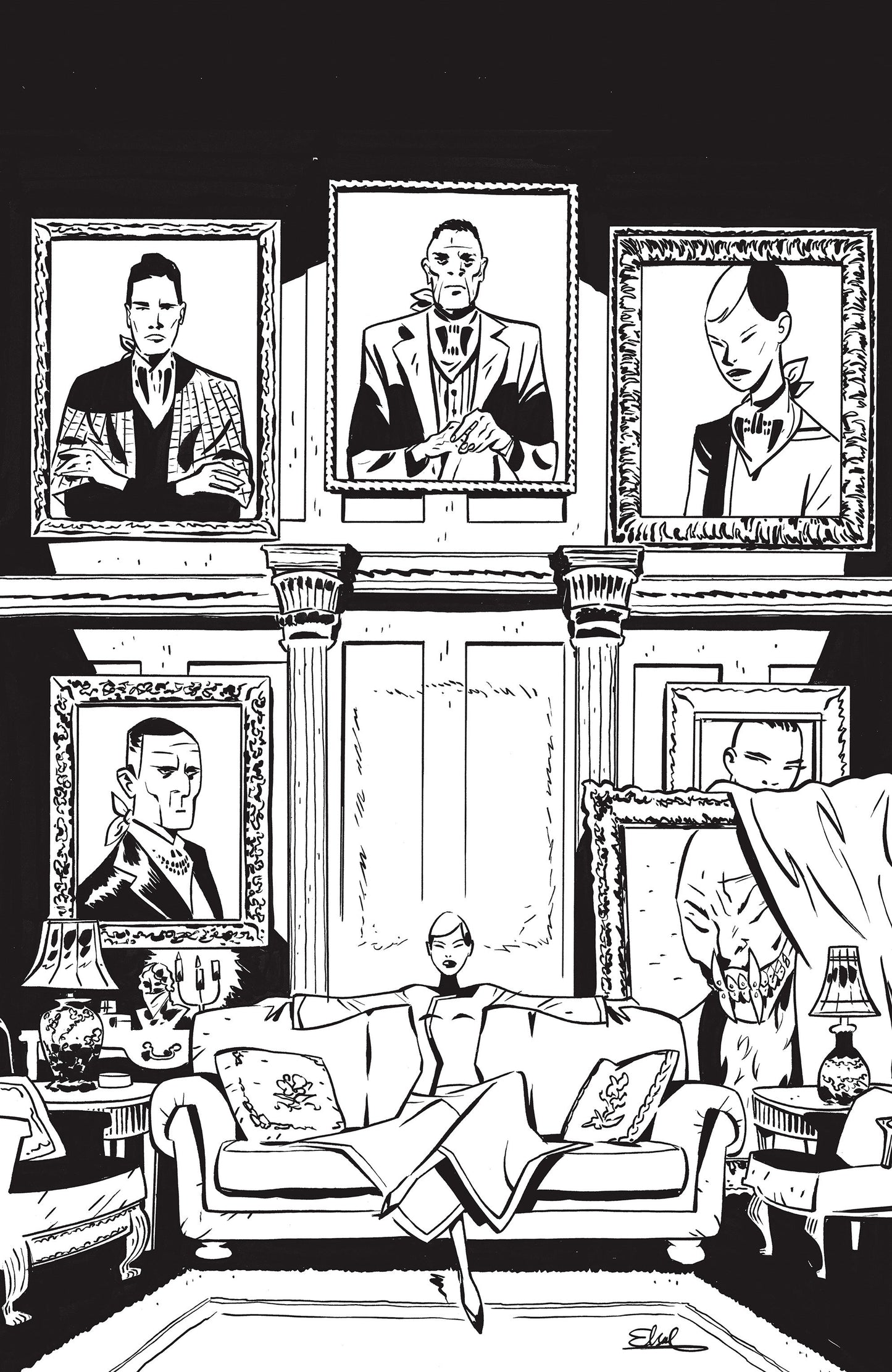 Fall Of The House Of Slaughter #1 D 1:10 Variant (Full Art, Charretier)