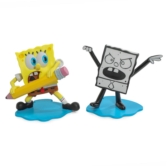SpongeBob SquarePants - SpongeBob & DoodleBob Vinyl Mini Figure 2-Pack