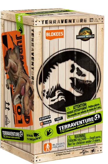 Blokees Jurassic World Terraventure TS 01 Dinosaur Capture Operation- SINGLE BOX