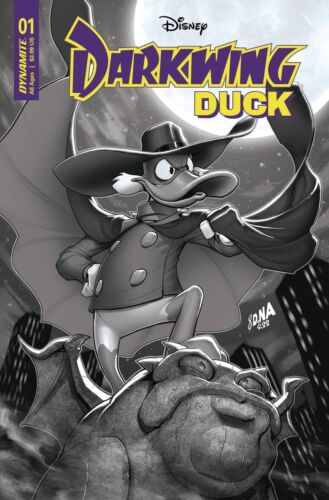 Darkwing Duck (2023) # 1 Cover I David Nakayama B&W 1:15 Variant